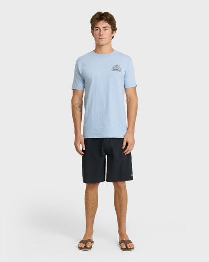 Ca Peelers T-Shirt - Ashley Blue - Quick Silver