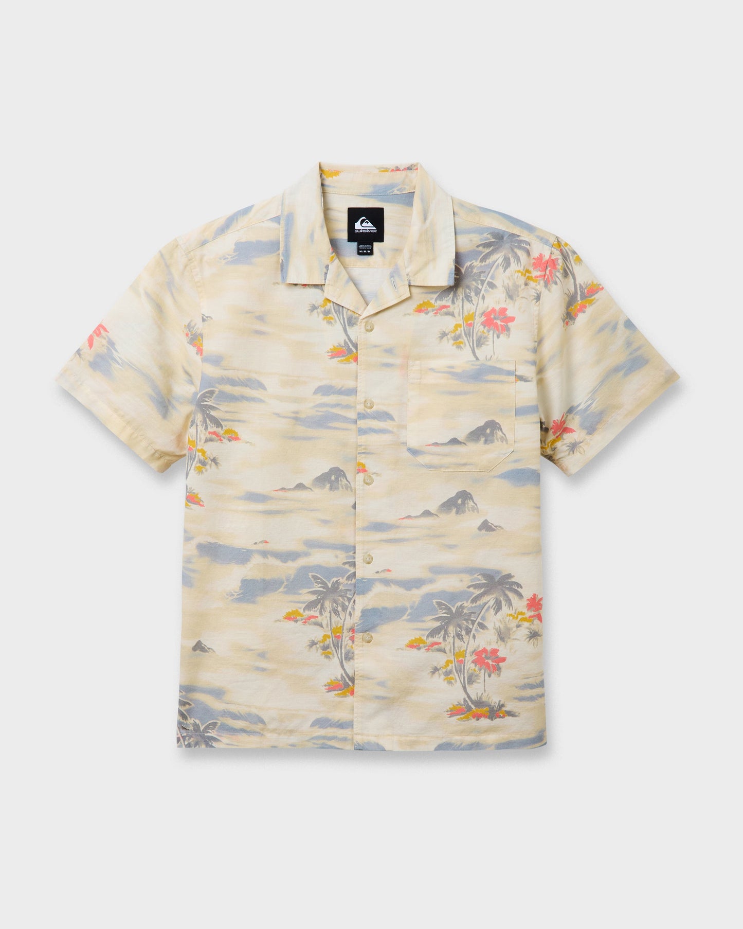 Tropical Surf Casual Short Sleeve Shirt - Birch - Quick Silver