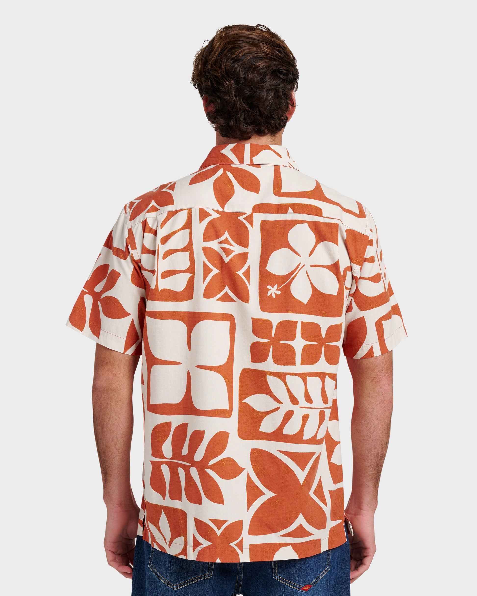 Waterman Tiki Island Shirt - Hot Sauce - Quick Silver
