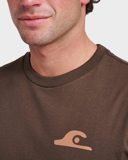 Primitive Scripture Classic T-shirt - Chocolate Brown - Quick Silver