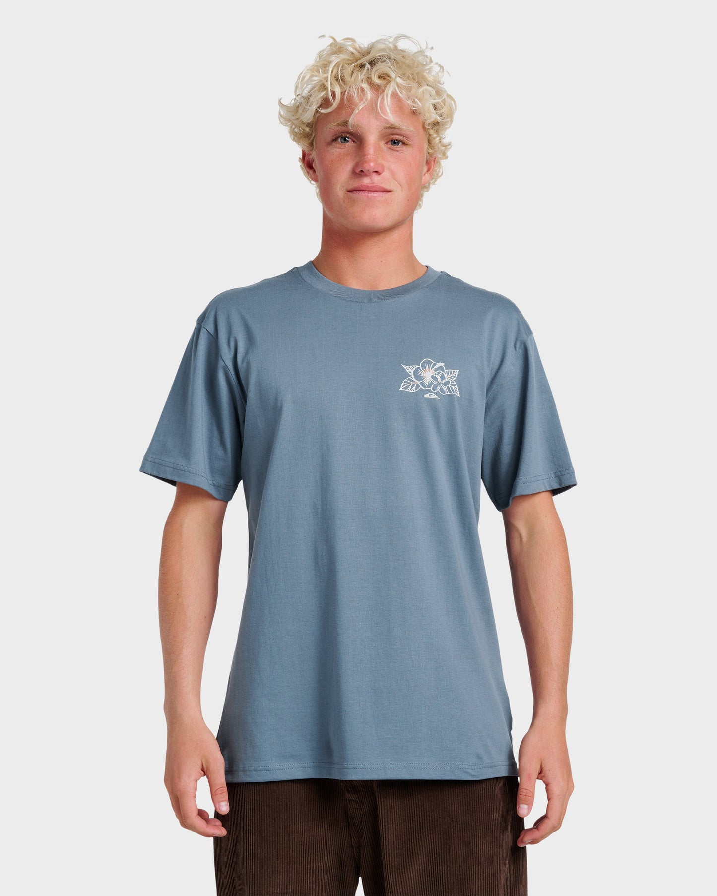 Floral Needs Classic T-shirt - China Blue - Quick Silver