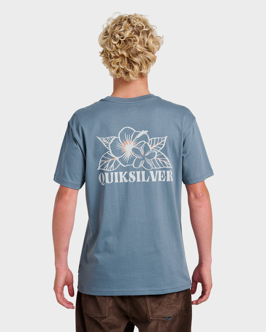 Floral Needs Classic T-shirt - China Blue - Quick Silver