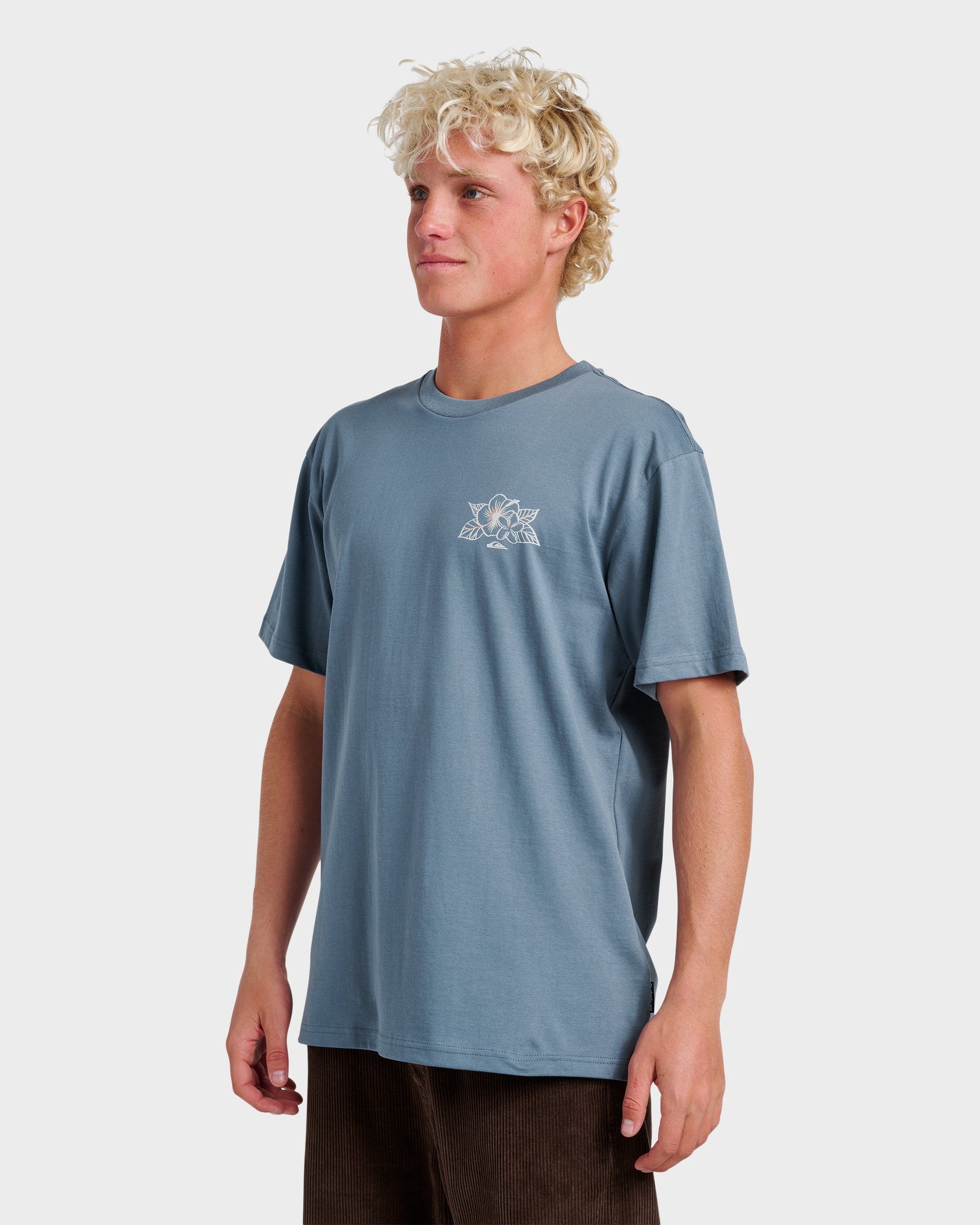 Floral Needs Classic T-shirt - China Blue - Quick Silver
