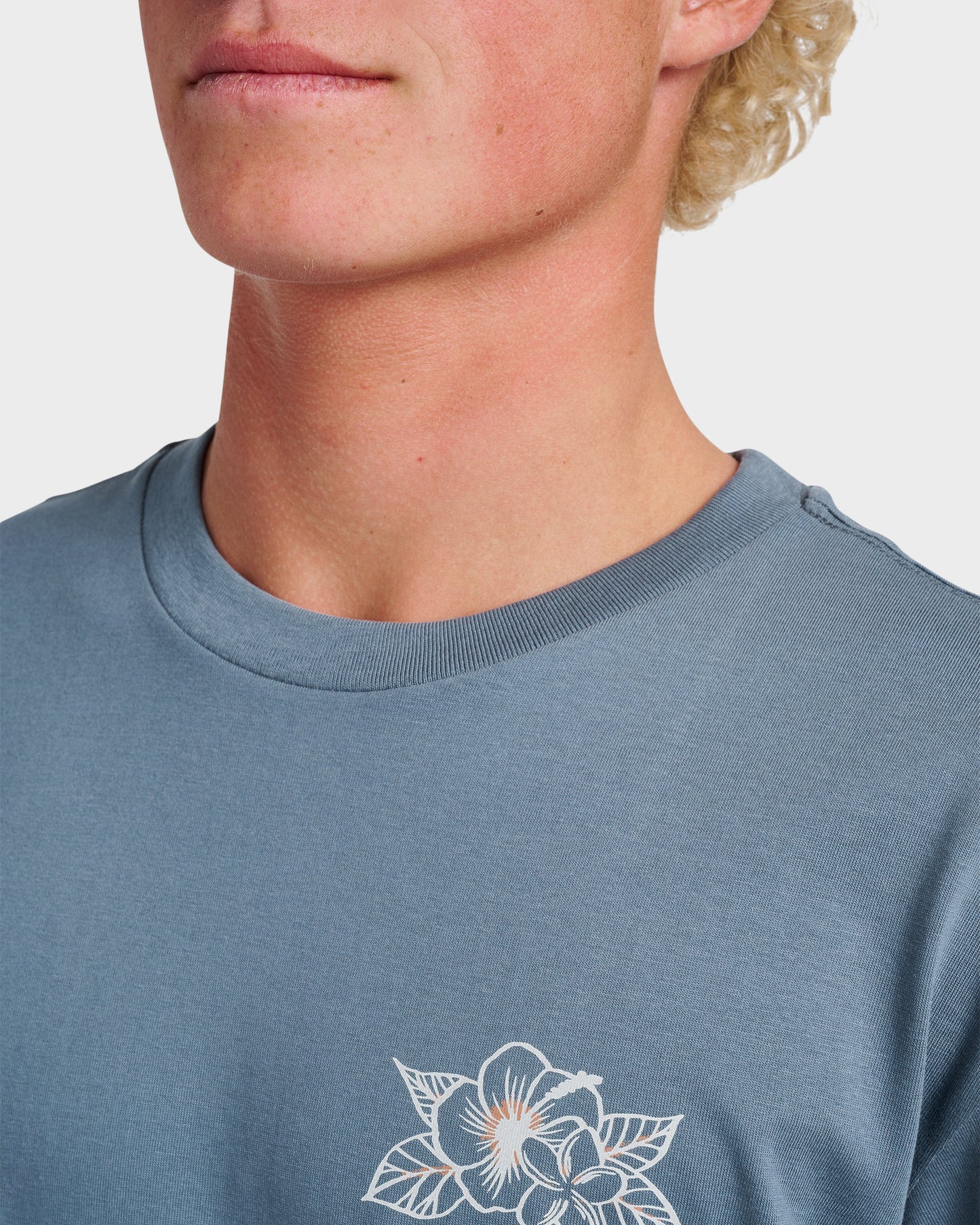 Floral Needs Classic T-shirt - China Blue - Quick Silver