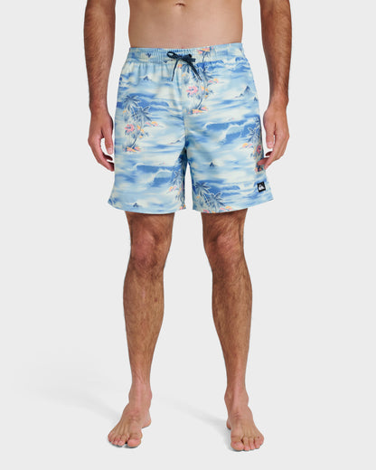 Everyday Tropical Surf 17" Swim Trunks - Total Eclipse - Quick Silver