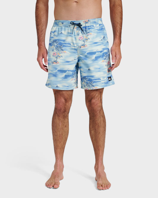 Everyday Tropical Surf 17" Swim Trunks - Total Eclipse - Quick Silver