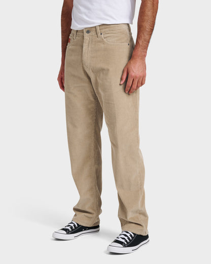 Landers Cord Pants - Twill - Quick Silver