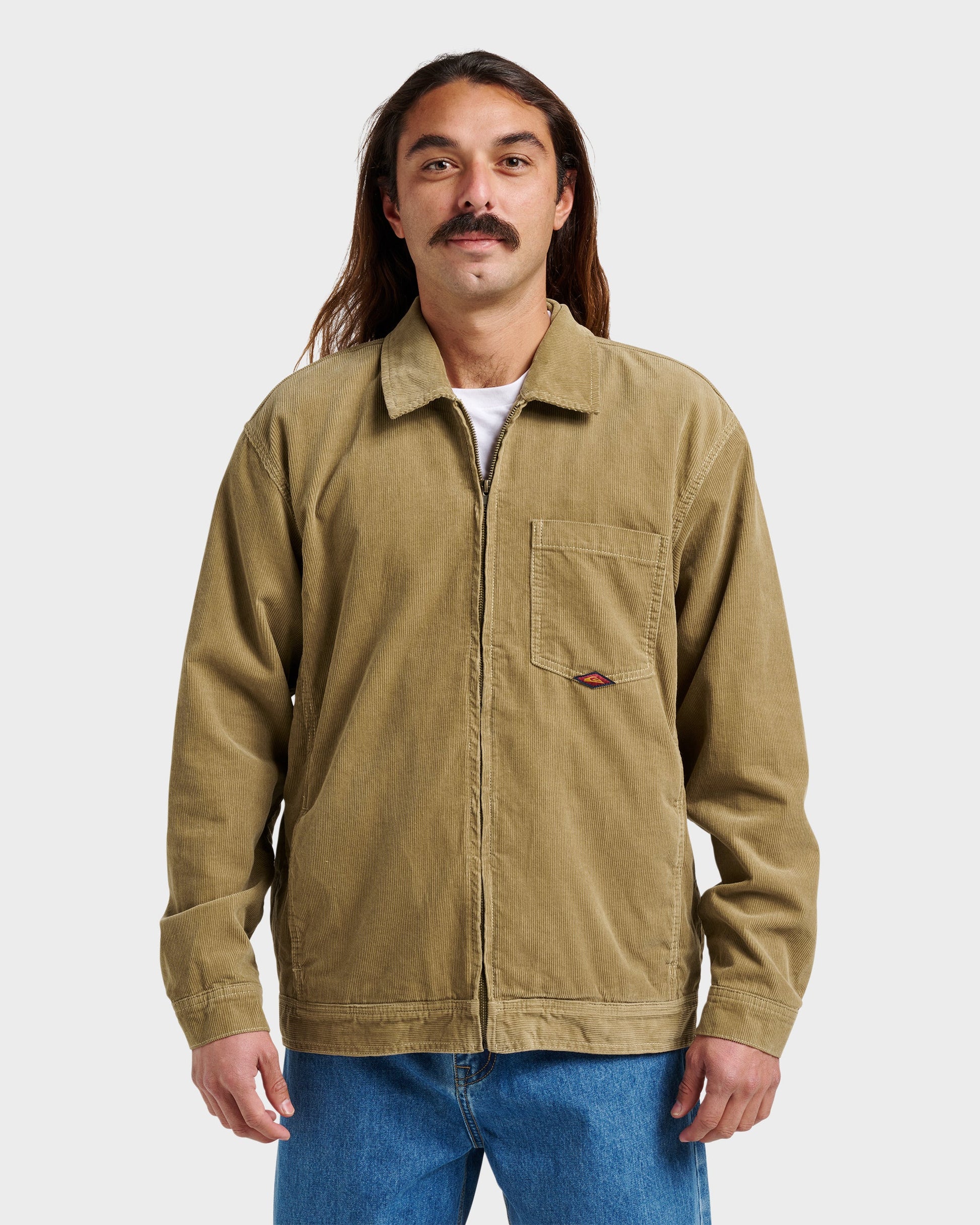 Surf Harrington Cord Jacket - Twill - Quick Silver