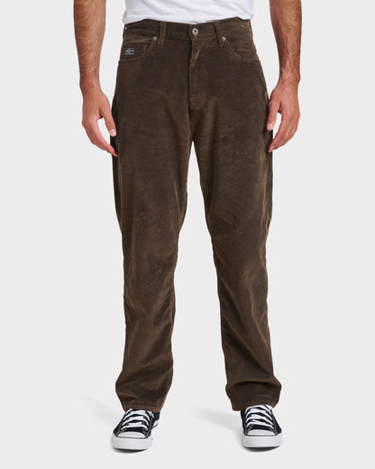 Landers Cord Pants - Chocolate Brown - Quick Silver
