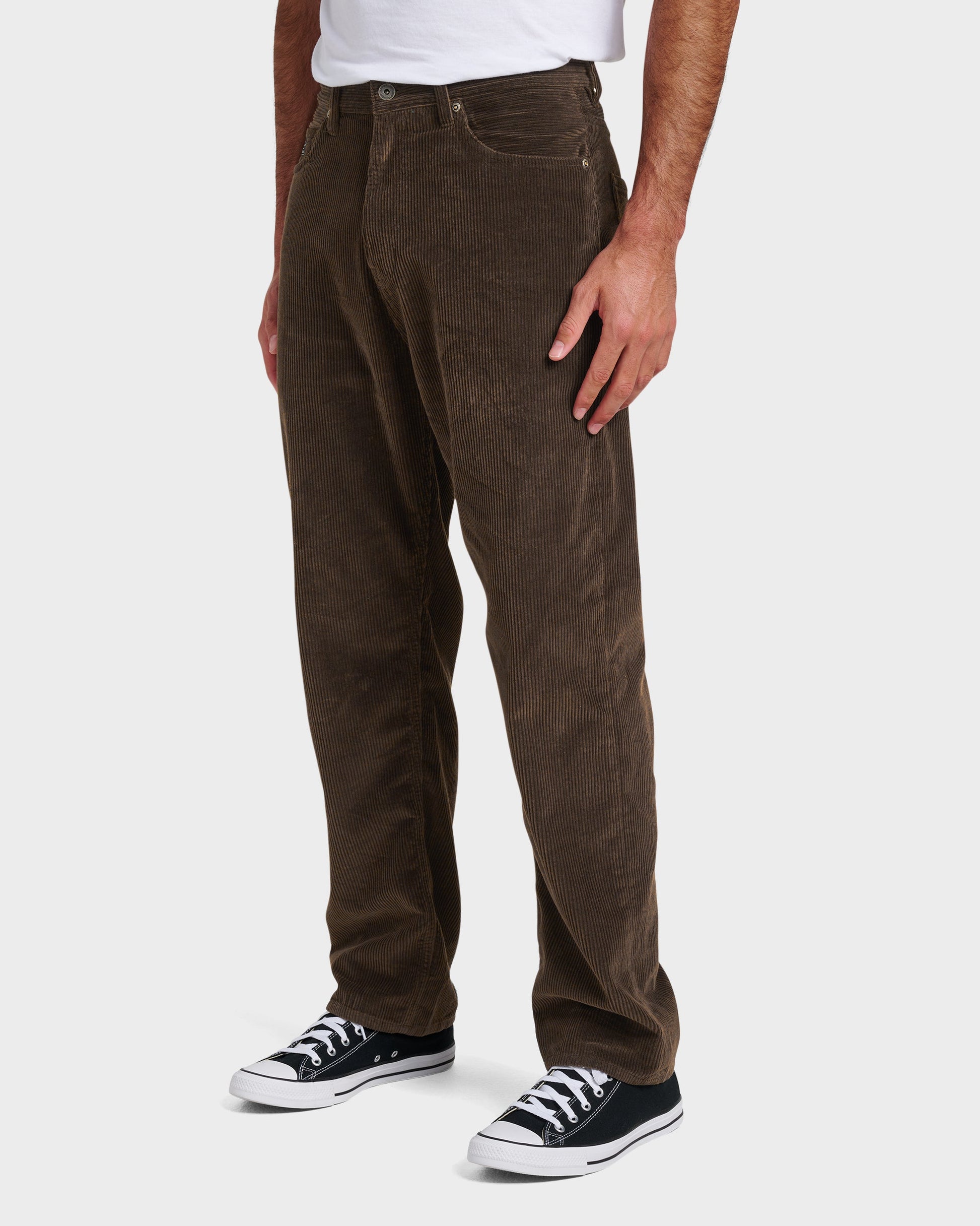 Landers Cord Pants - Chocolate Brown - Quick Silver