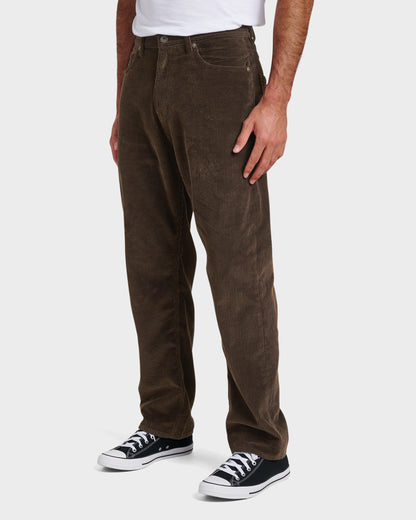 Landers Cord Pants - Chocolate Brown - Quick Silver