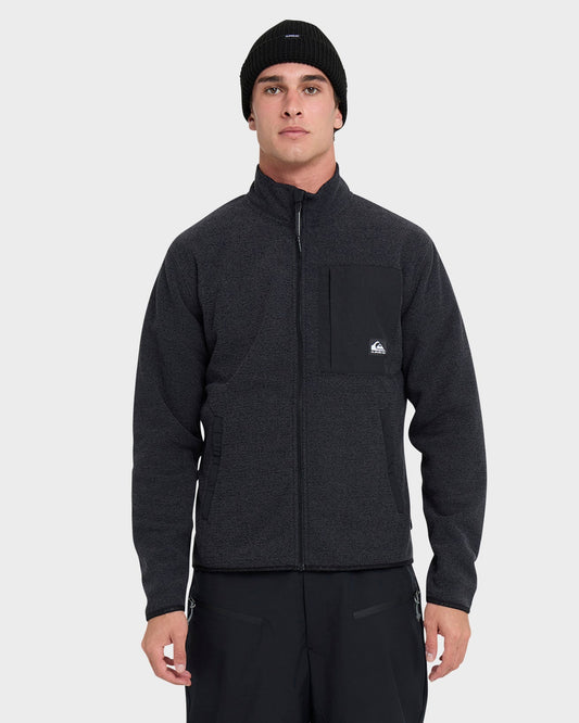 Aker Full Zip Technical Fleece - Black - Quick Silver