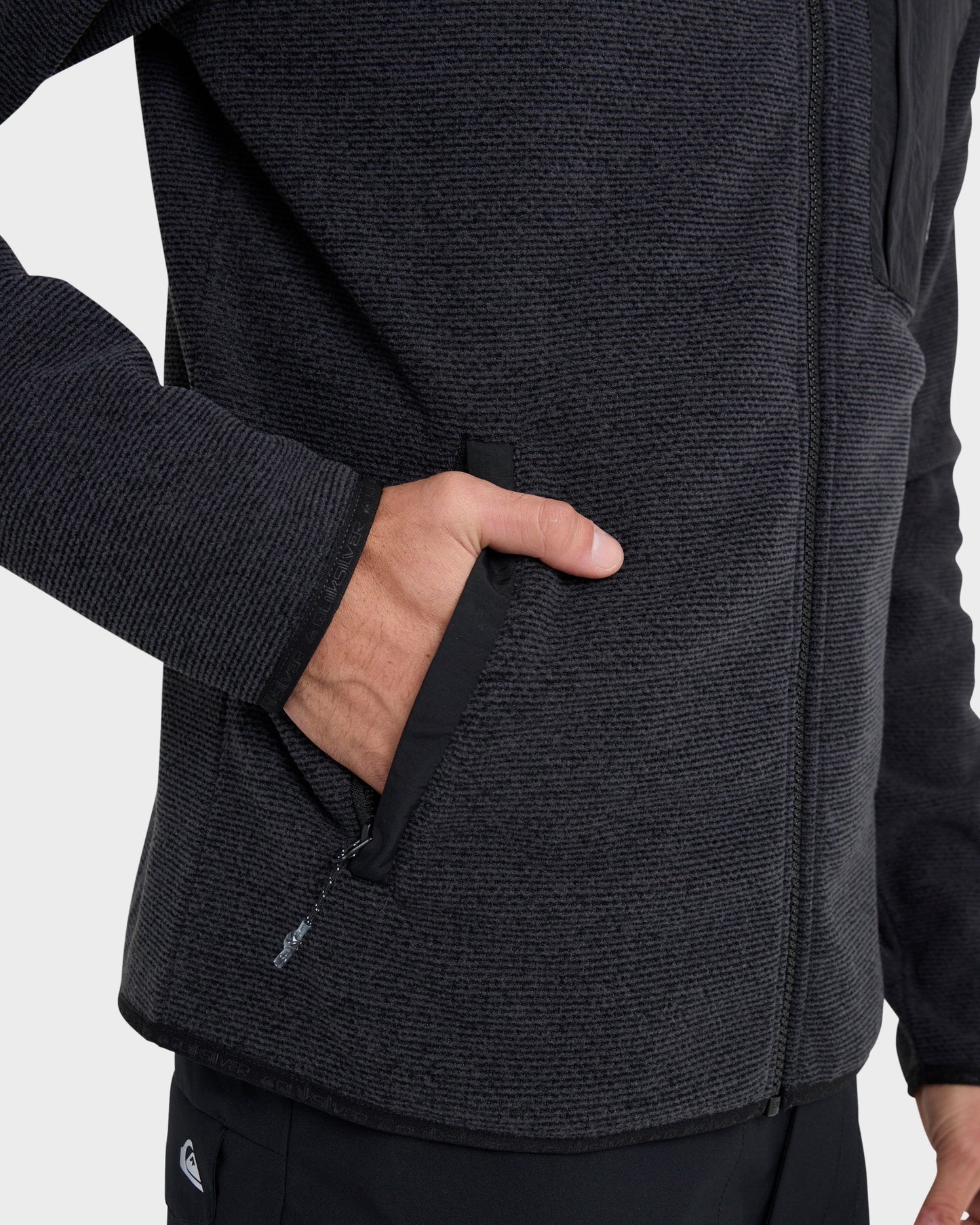 Aker Full Zip Technical Fleece - Black - Quick Silver