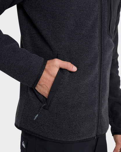 Aker Full Zip Technical Fleece - Black - Quick Silver
