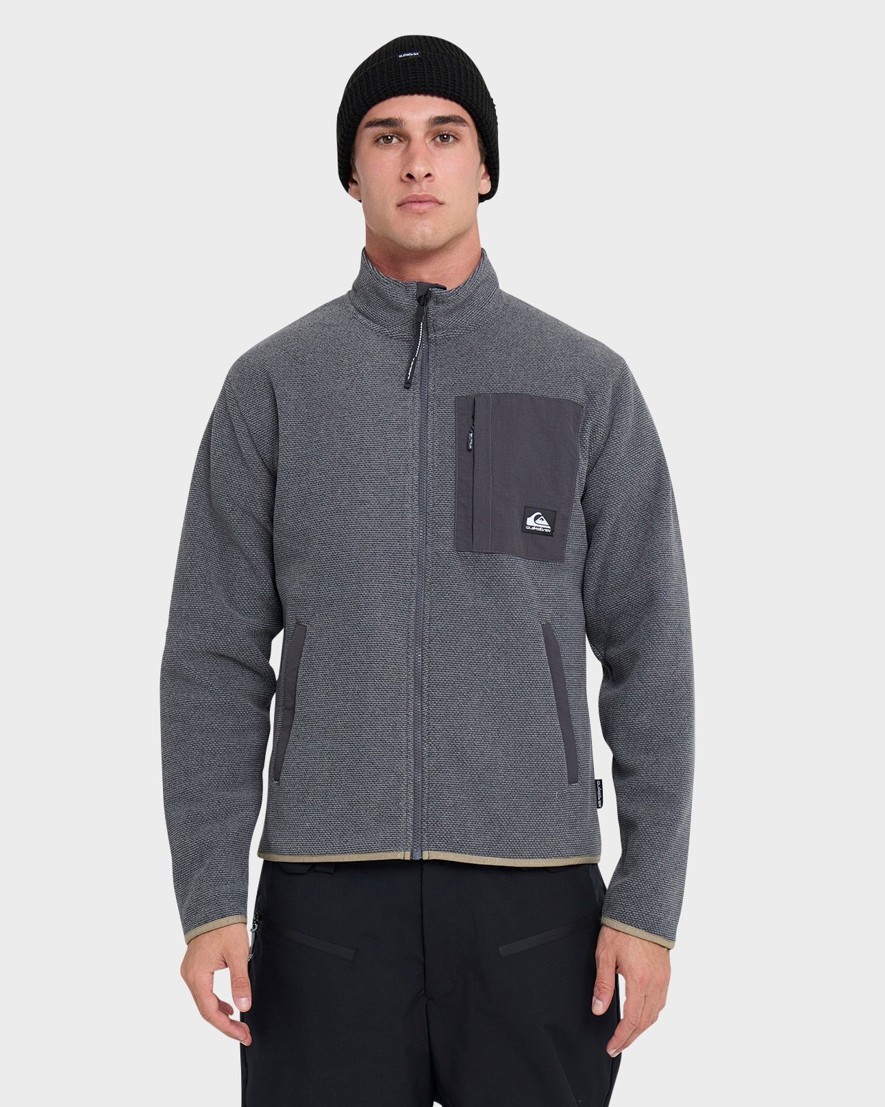 Aker Full Zip Technical Fleece - Quarry - Quick Silver