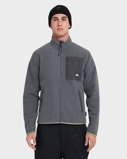 Aker Full Zip Technical Fleece - Quarry - Quick Silver