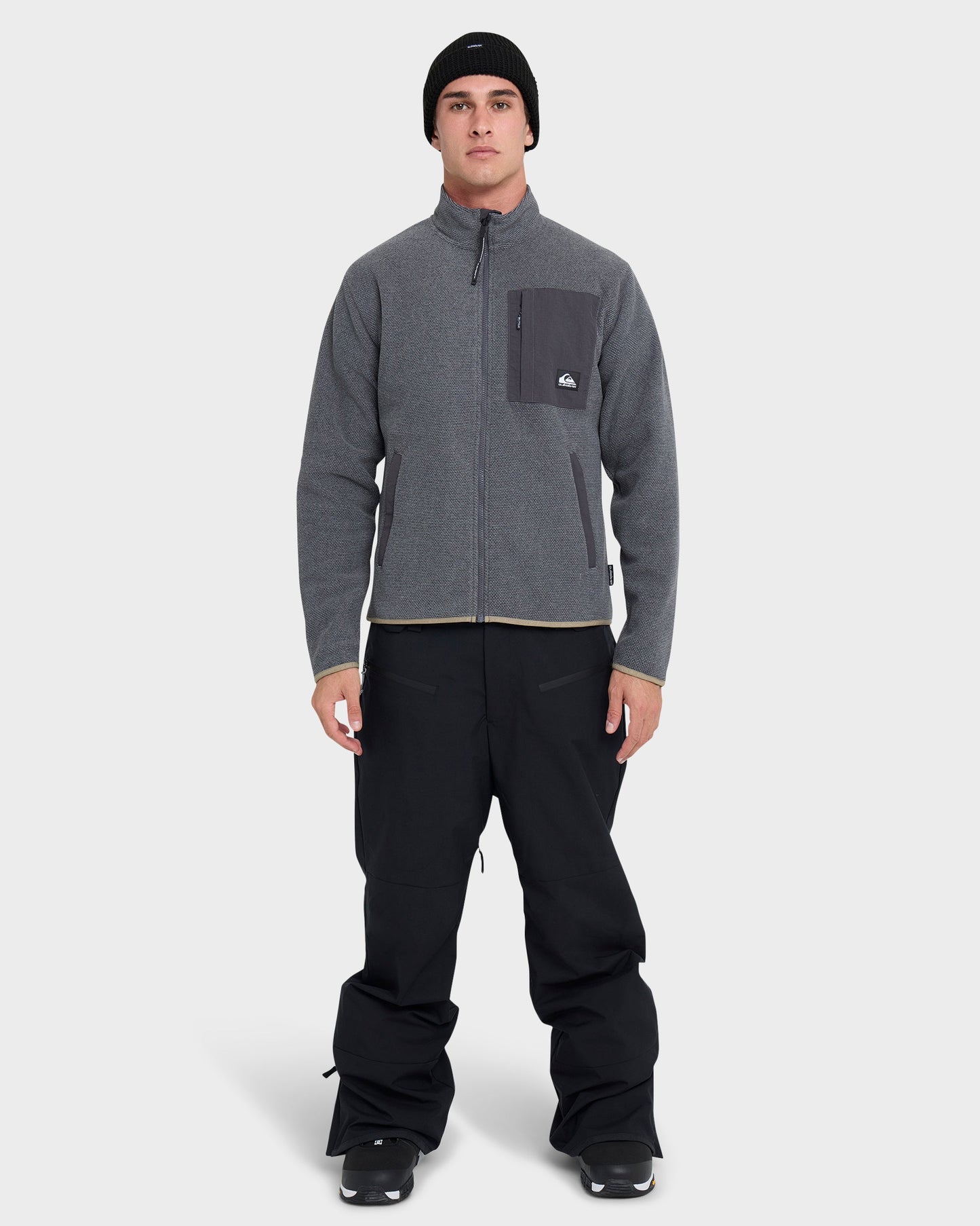 Aker Full Zip Technical Fleece - Quarry - Quick Silver
