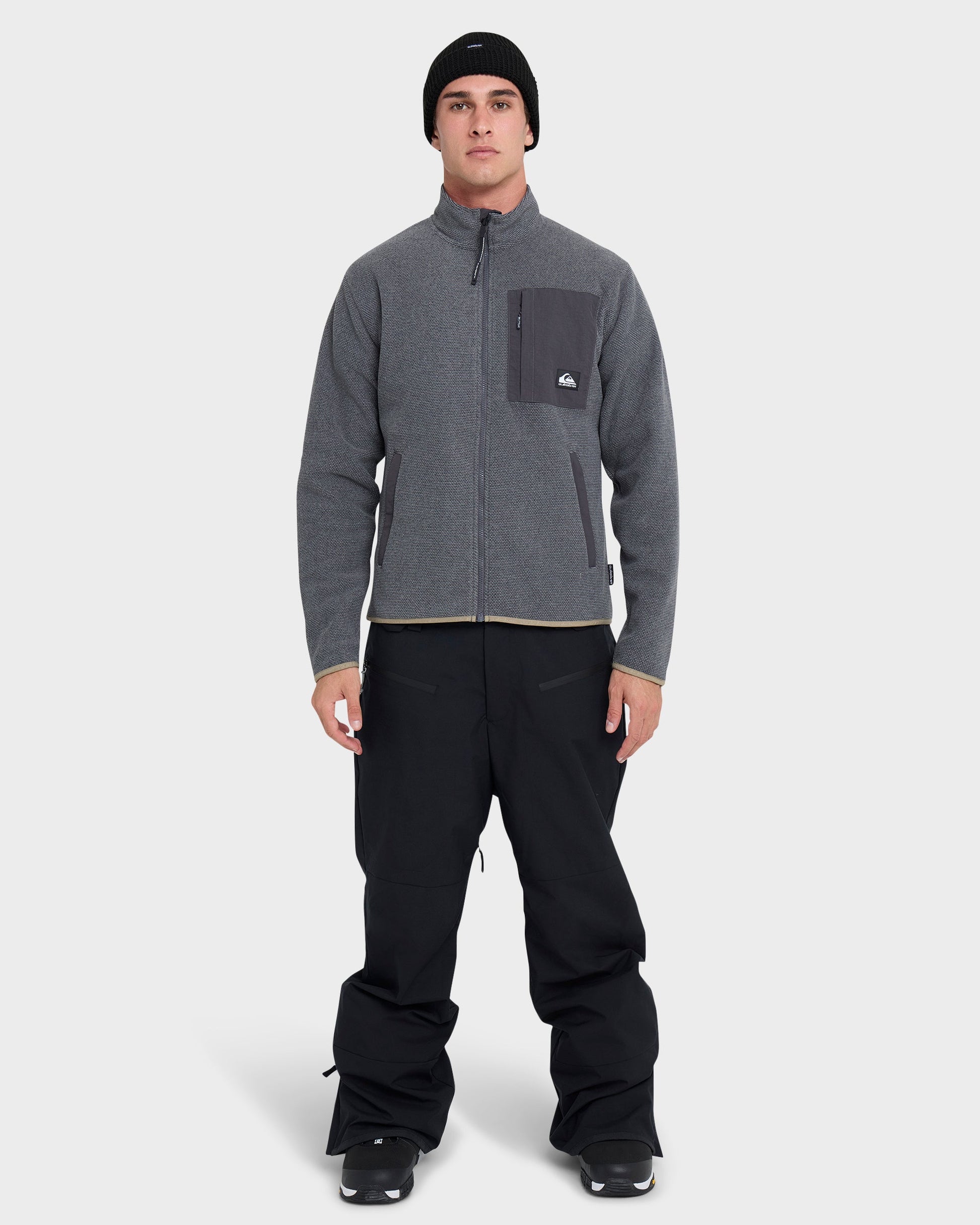 Aker Full Zip Technical Fleece - Quarry - Quick Silver