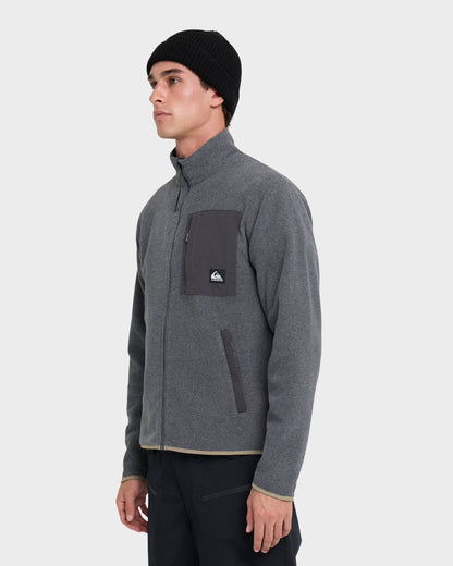 Aker Full Zip Technical Fleece - Quarry - Quick Silver
