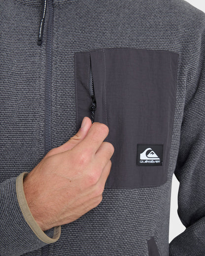 Aker Full Zip Technical Fleece - Quarry - Quick Silver