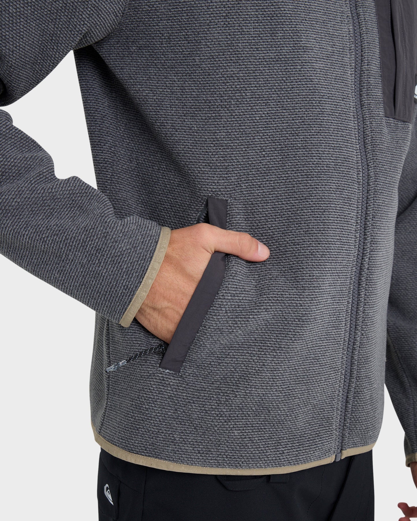 Aker Full Zip Technical Fleece - Quarry - Quick Silver