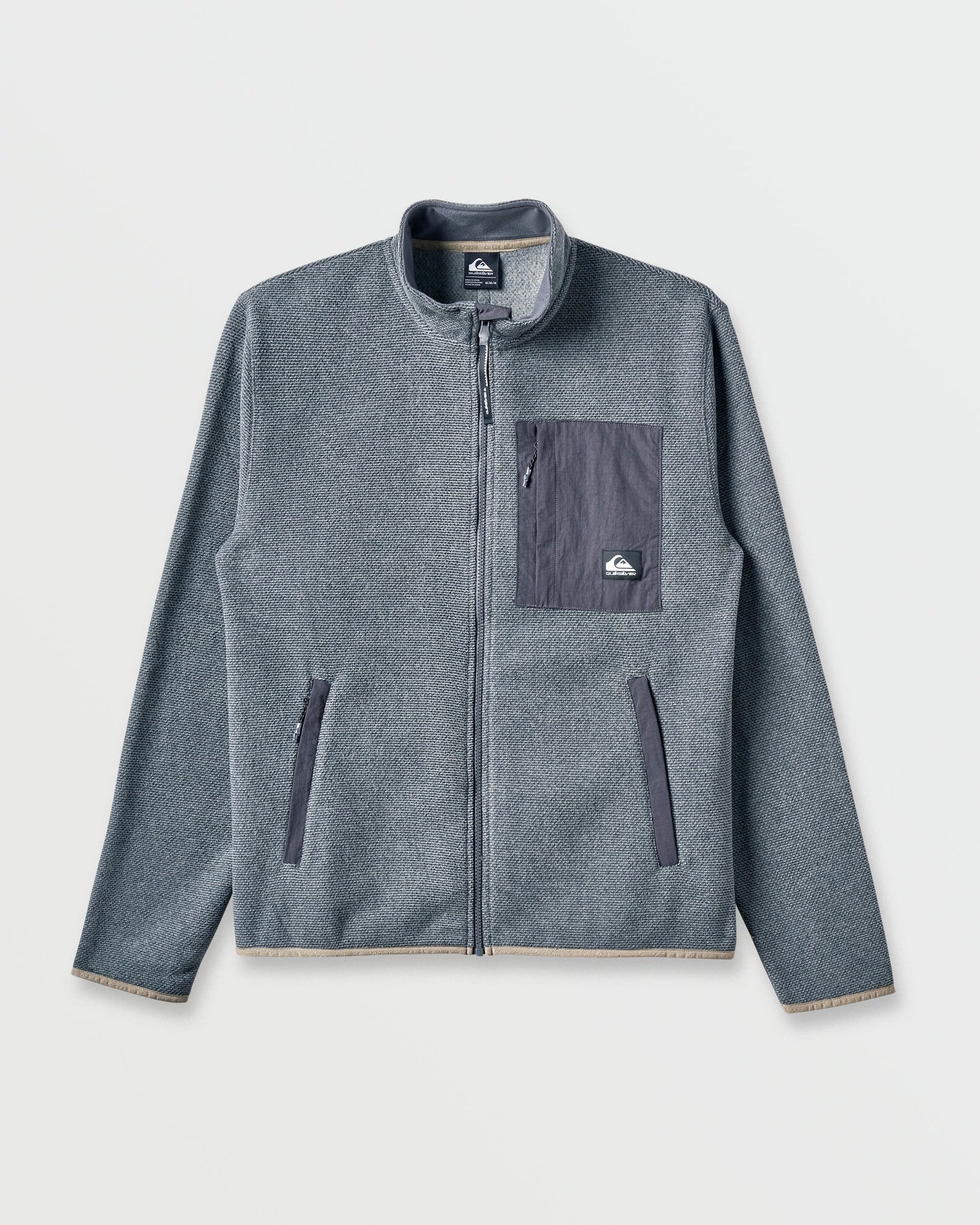 Aker Full Zip Technical Fleece - Quarry - Quick Silver