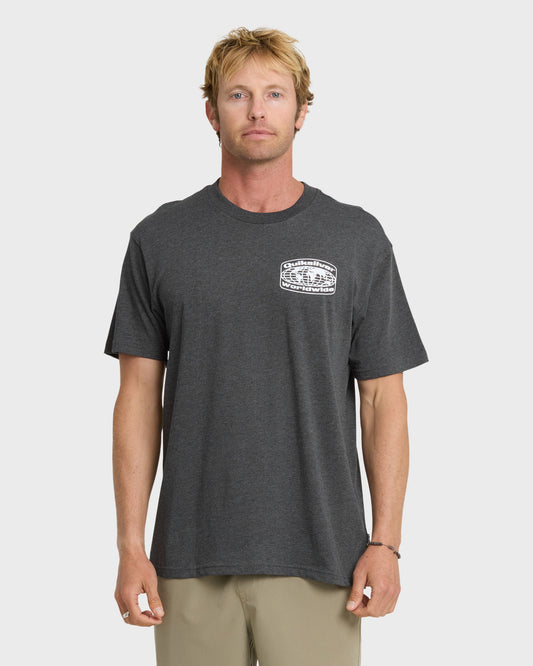 Global Local Classic T-shirt - Charcoal Heather - Quick Silver