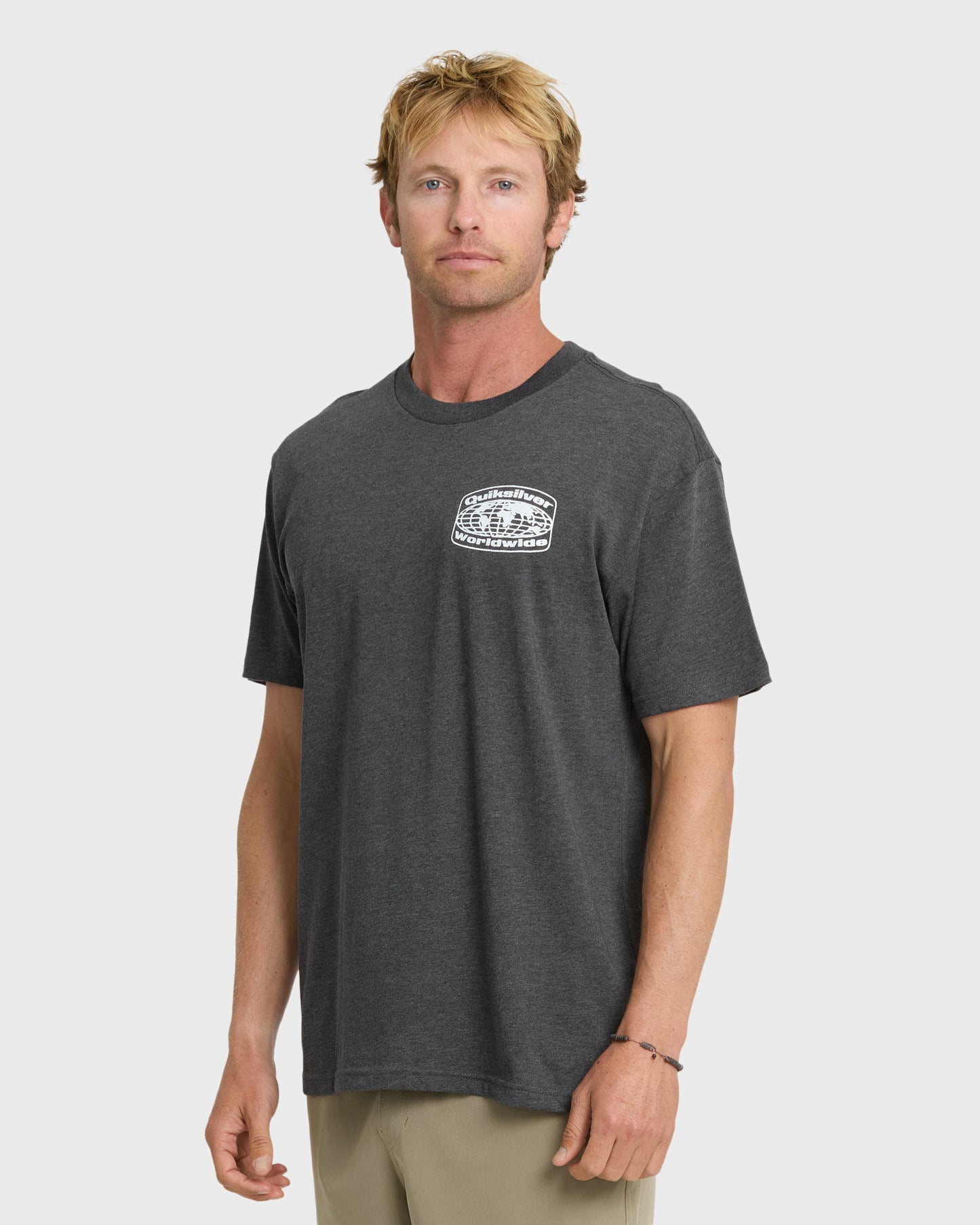 Global Local Classic T-shirt - Charcoal Heather - Quick Silver