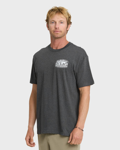 Global Local Classic T-shirt - Charcoal Heather - Quick Silver