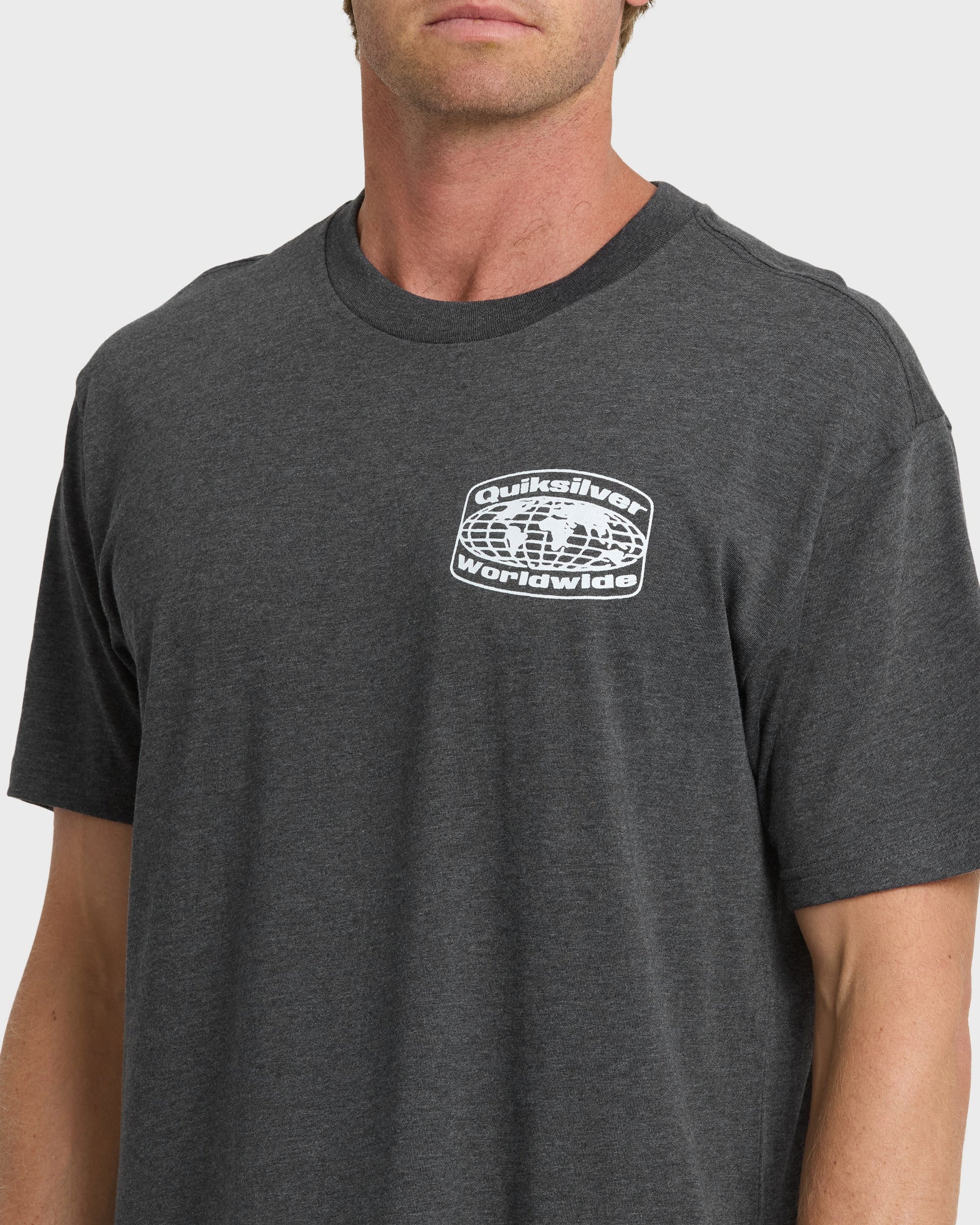 Global Local Classic T-shirt - Charcoal Heather - Quick Silver