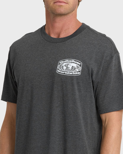 Global Local Classic T-shirt - Charcoal Heather - Quick Silver