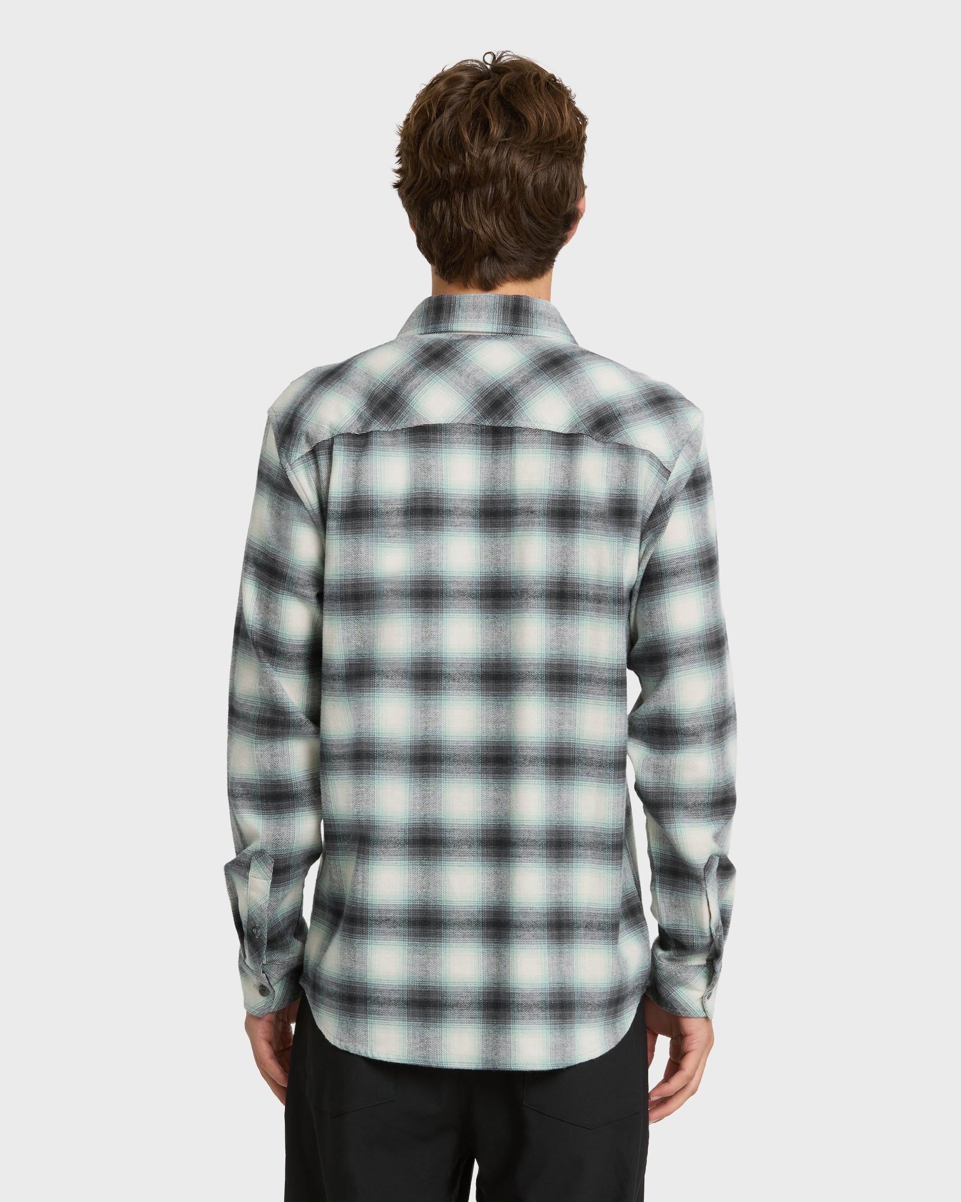 Terrace Stretch Flannel Shirt - Moonstruck - Quick Silver