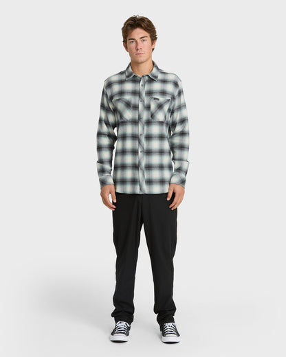Terrace Stretch Flannel Shirt - Moonstruck - Quick Silver