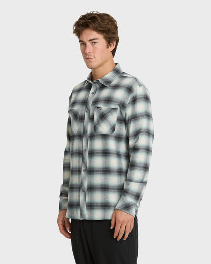 Terrace Stretch Flannel Shirt - Moonstruck - Quick Silver