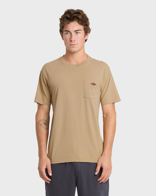 Saltwater Pocket Tee - Elmwood - Quick Silver