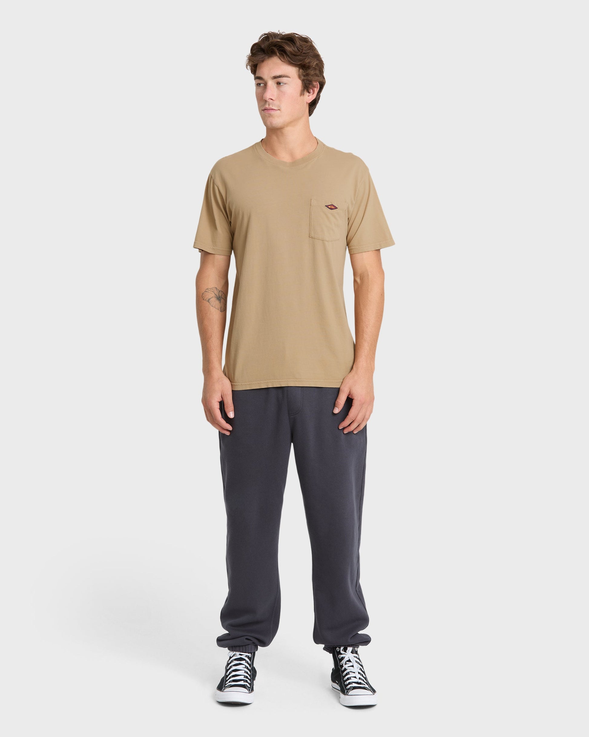 Saltwater Pocket Tee - Elmwood - Quick Silver
