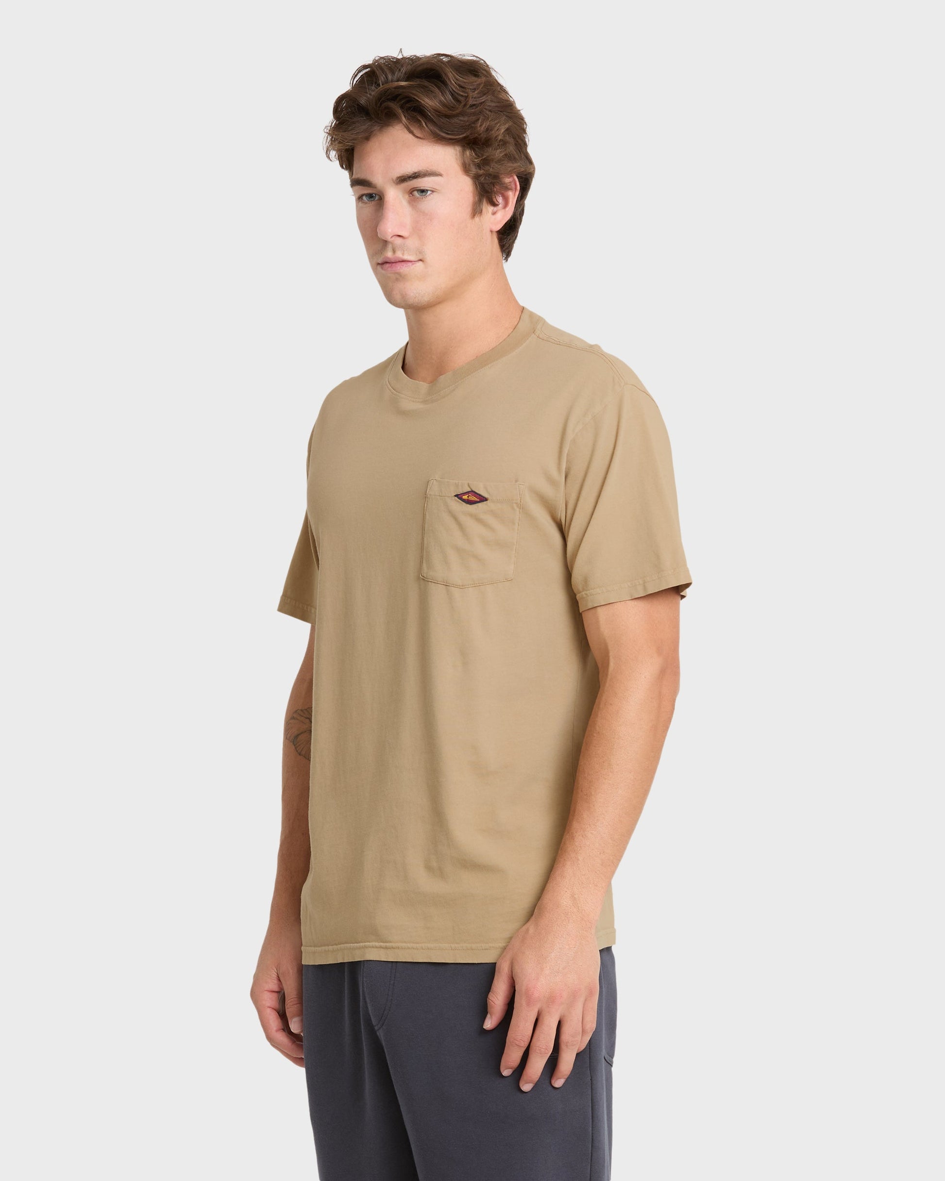 Saltwater Pocket Tee - Elmwood - Quick Silver