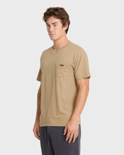 Saltwater Pocket Tee - Elmwood - Quick Silver