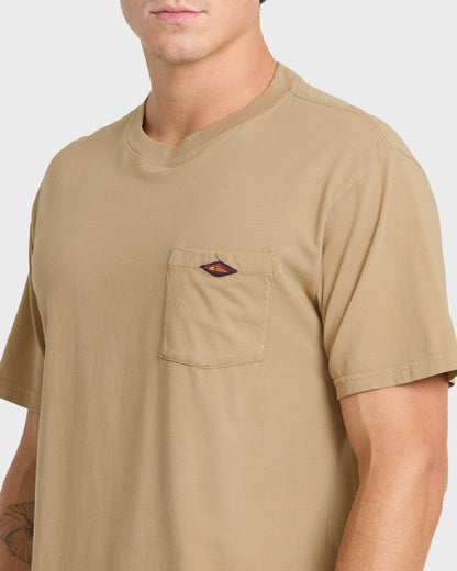 Saltwater Pocket Tee - Elmwood - Quick Silver