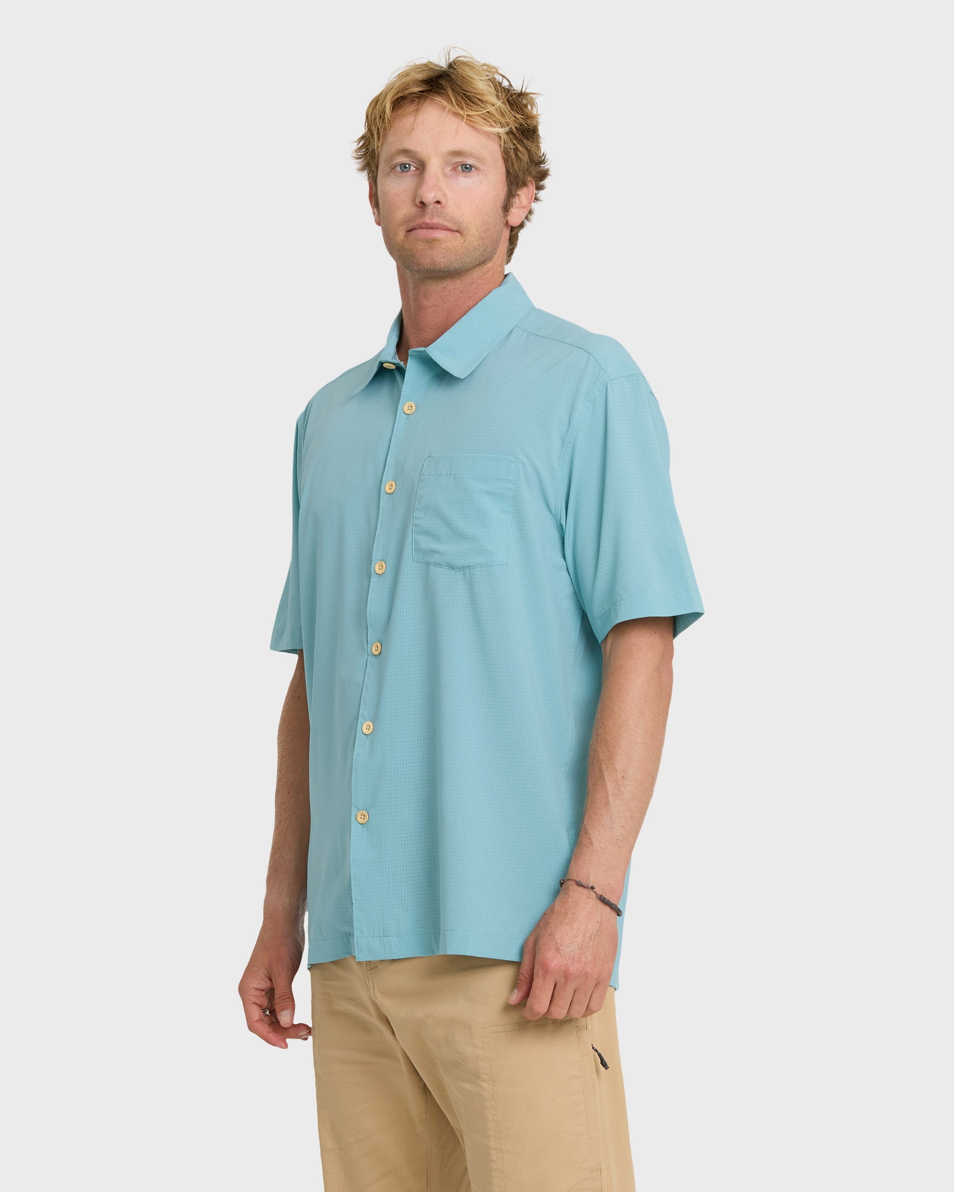 Chaser Short Sleeve Woven Shirt - Reef Waters - Quick Silver