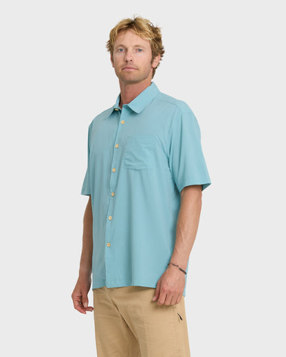 Chaser Short Sleeve Woven Shirt - Reef Waters - Quick Silver