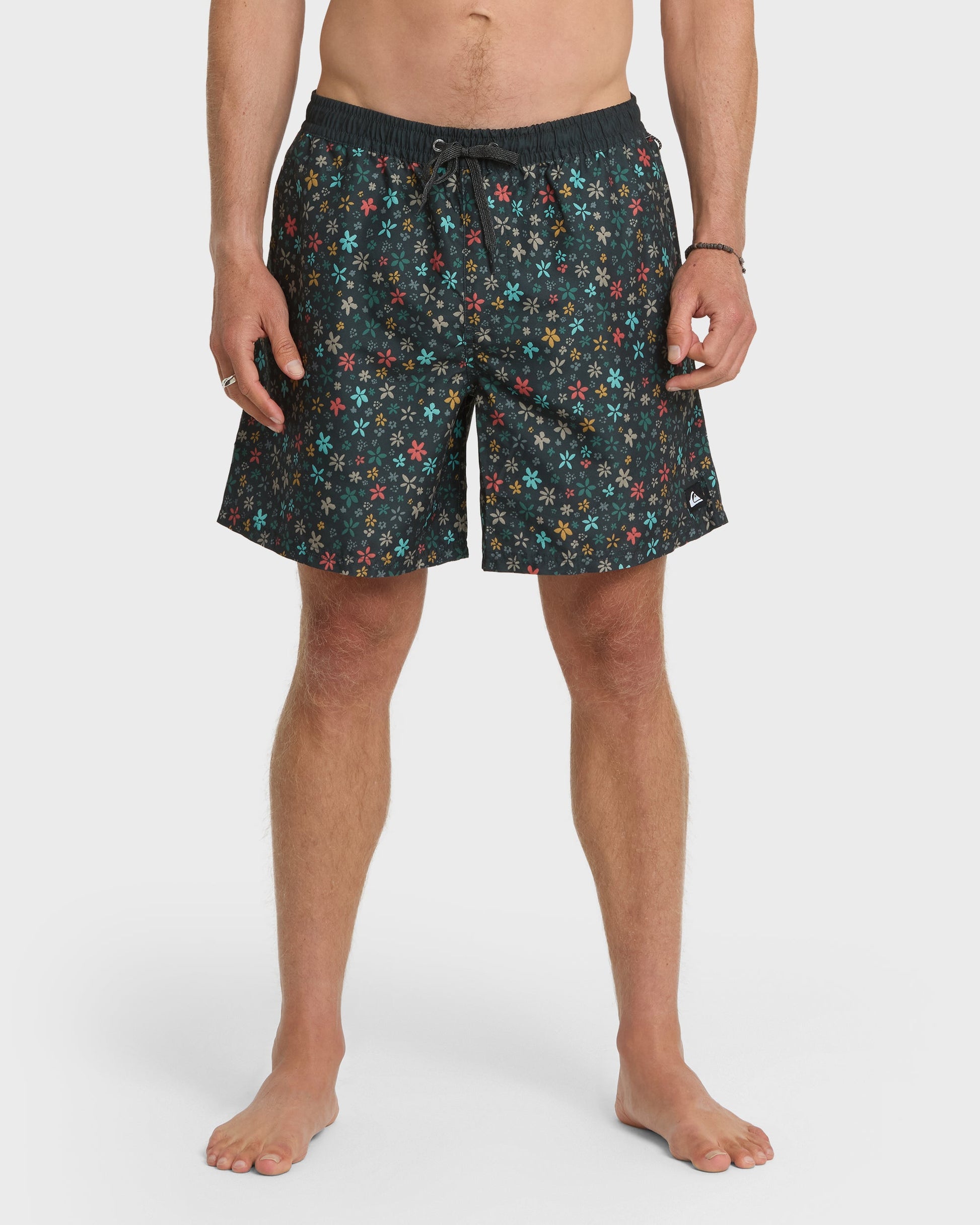 Everyday Ditsy Floral Swim Trunks - Black - Quick Silver