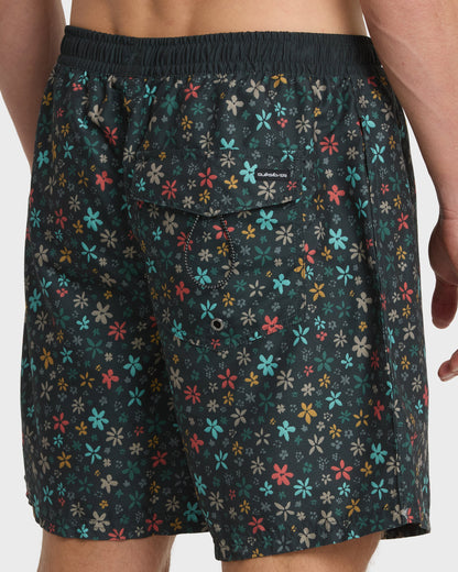 Everyday Ditsy Floral Swim Trunks - Black - Quick Silver