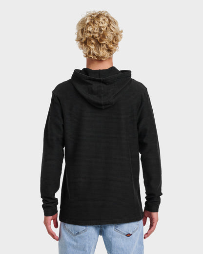 Alamitos Long Sleeve Hooded Top - Black - Quick Silver