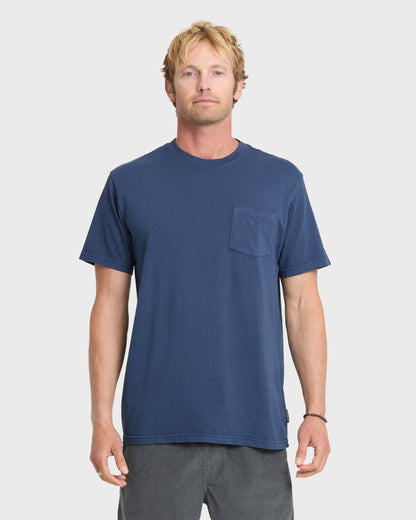 Saltwater Pocket Tee - Navy - Quick Silver