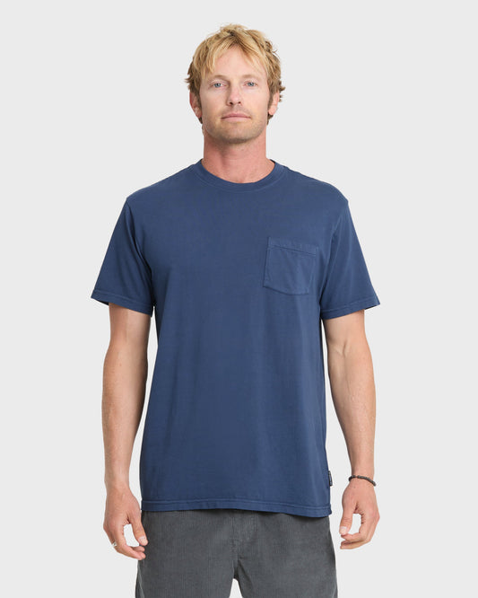 Saltwater Pocket Tee - Navy - Quick Silver