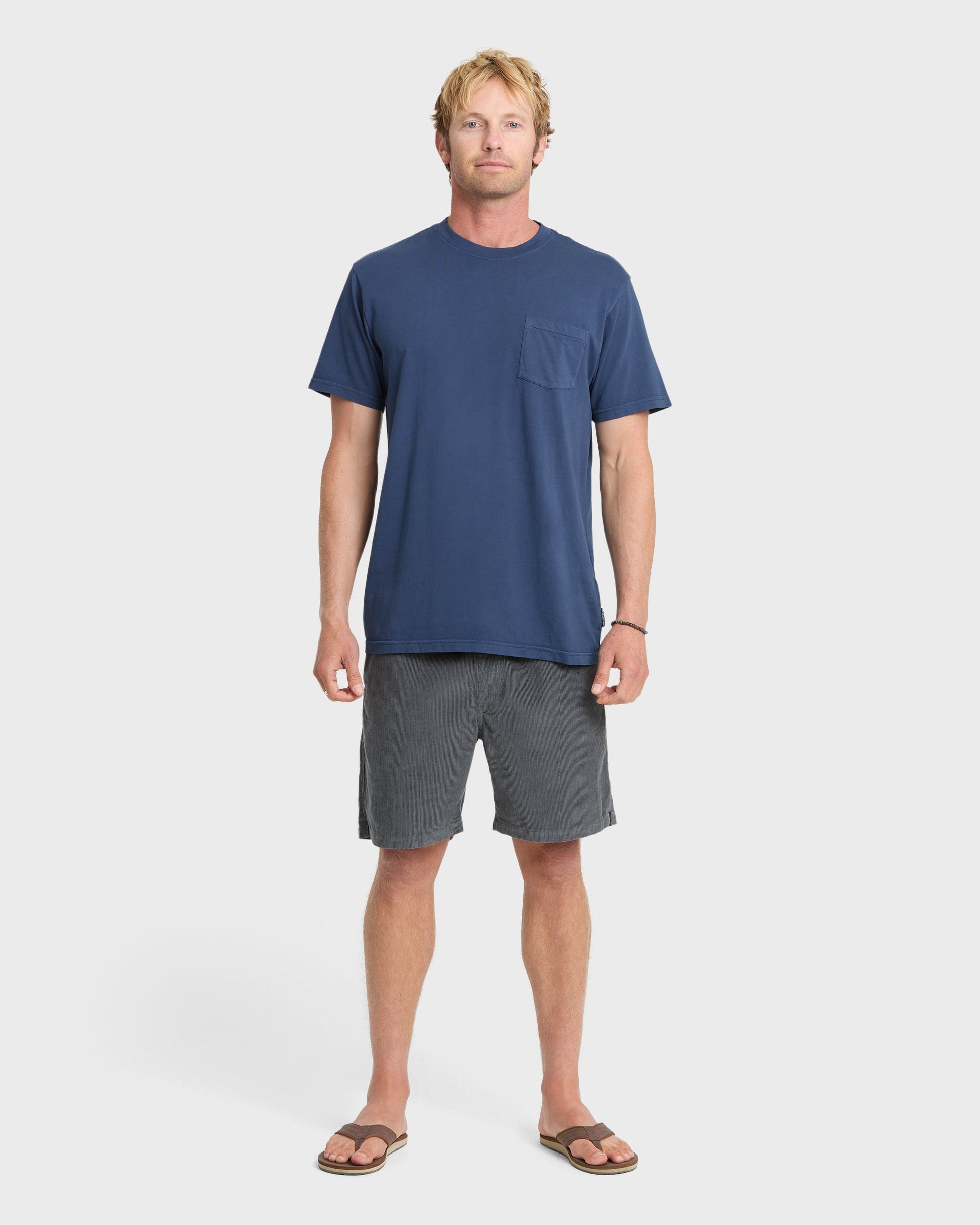 Saltwater Pocket Tee - Navy - Quick Silver