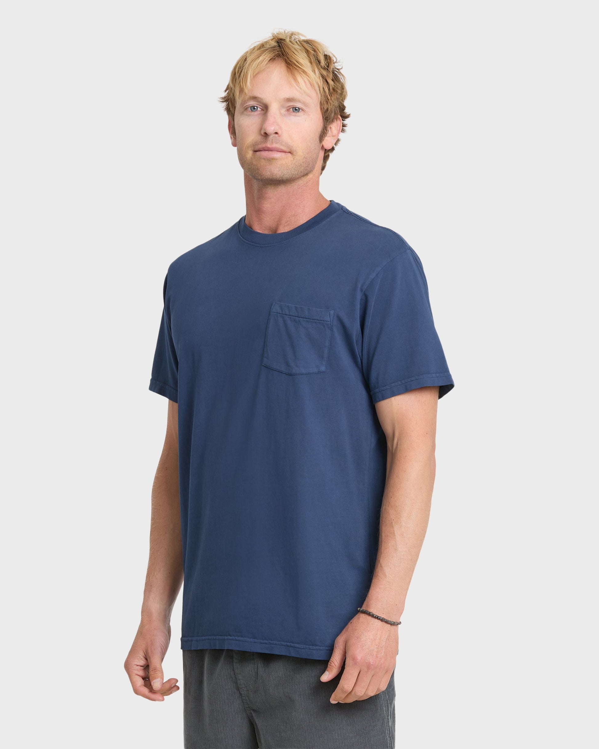Saltwater Pocket Tee - Navy - Quick Silver