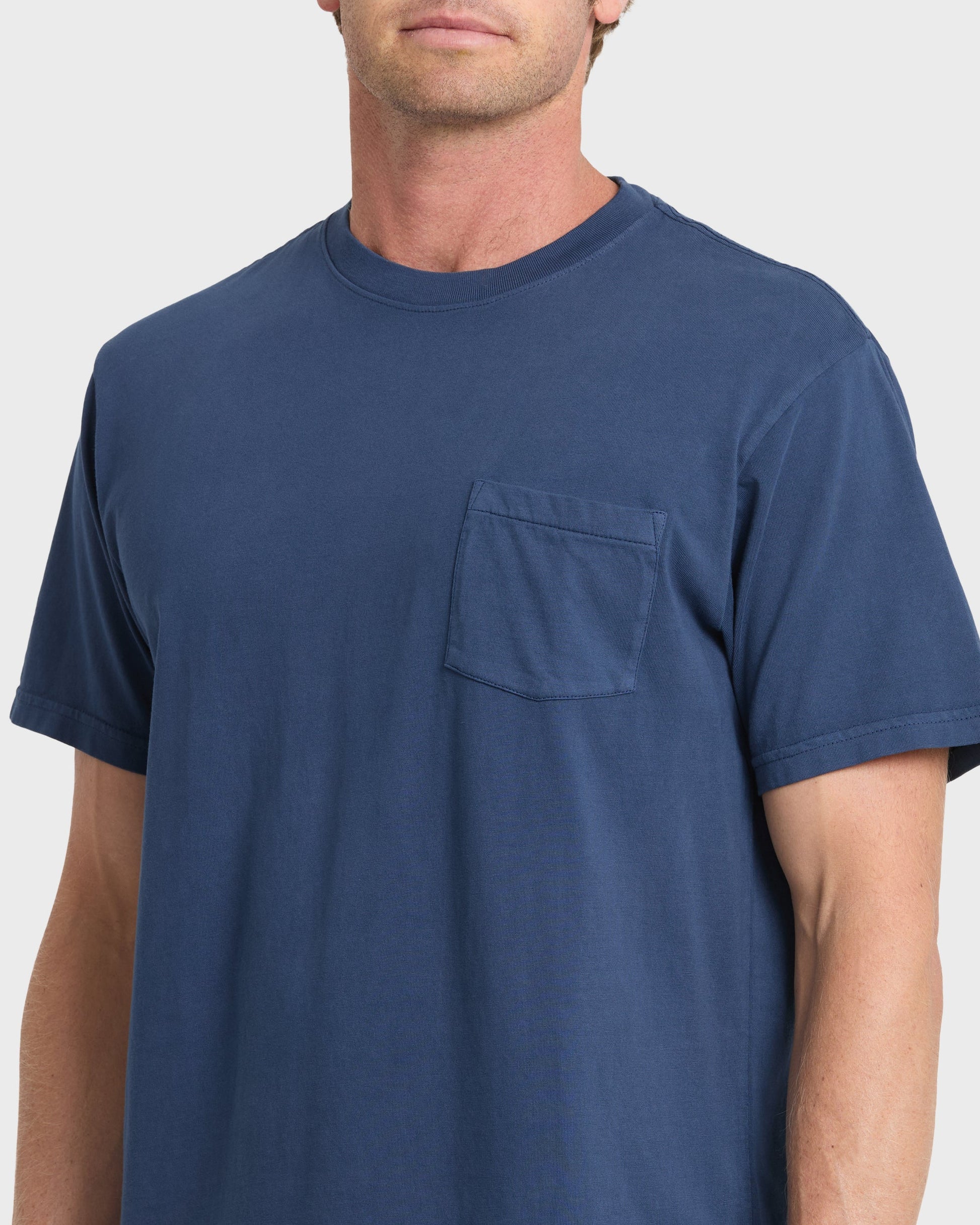 Saltwater Pocket Tee - Navy - Quick Silver