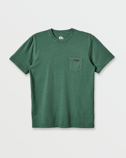 Saltwater Pocket Tee - Trekking Green - Quick Silver
